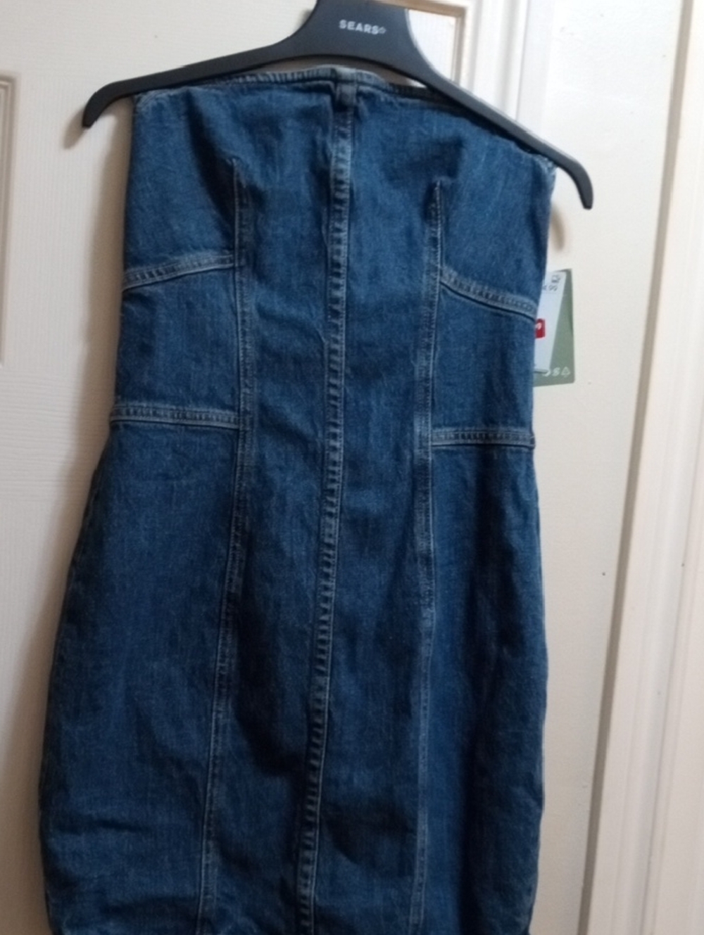 H&M Blue Denim Tube Dress